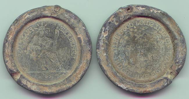 Fake French Indochina Piastre de Commerce casting mold