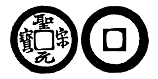 Annam cash coin, Toda No.250, 聖宋元寶 - Thanh-tong-nguyen-bao